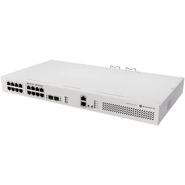 MikroTik Switch Mikrotik CRS418-8P-8G-2S+5axQ2axQ-RM, 19xLAN, 17xGigabit, 8xPoE, 2xSFP, 225W