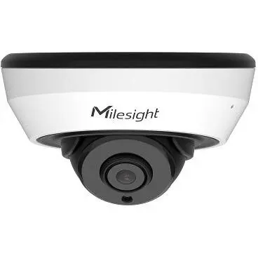 MILESIGHT TECHNOLOGY Camera de supraveghere pentru interior-exterior Milesight, IP mini Dome, Distanta IR 20 m, Tip lentila fixa 2.8 mm, Rezolutie 8 Mpx, Microfon, PoE, Slot card SD, MS-C8183-PD