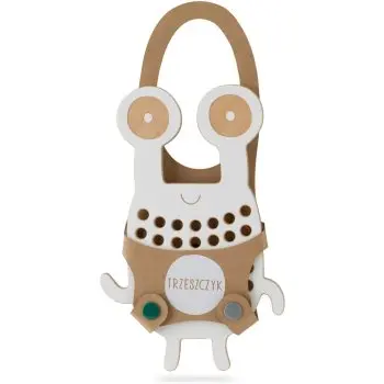 Milin Big Wooden Lacing Toy Crab Goggly jucărie cu activități
