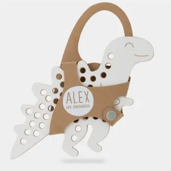 Milin Big Wooden Lacing Toy Dinosaur Alex jucărie cu activități