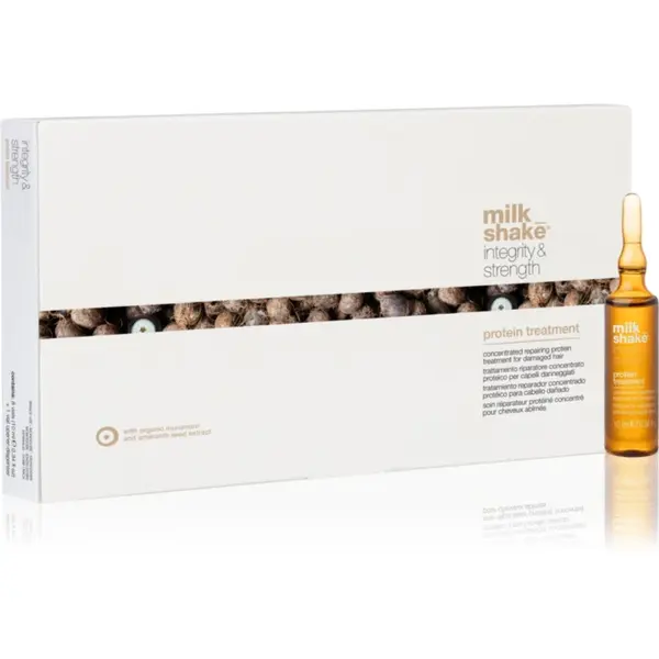 milk_shake® Integrity & Strength Protein Treatment ser concentrat pentru par deteriorat cu proteine 8x10 ml