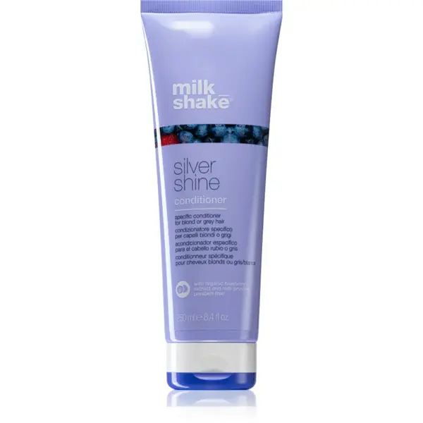 milk_shake® Silver Shine balsam pentru păr blond neutralizeaza tonurile de galben 250 ml