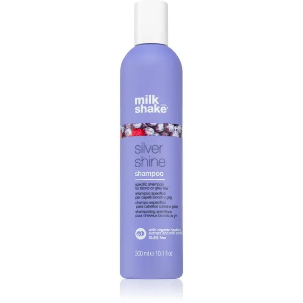milk_shake® Silver Shine Shampoo șampon pentru păr blond neutralizeaza tonurile de galben 300 ml