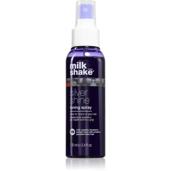 milk_shake® Silver Shine Toning Spray spray tonifiant pentru părul blond şi gri 100 ml