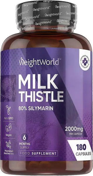 Milk Thistle, 2000 mg, 180 capsule, Weight World