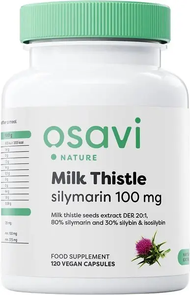 Milk Thistle Silymarin, 100 mg, 120 capsule, Osavi