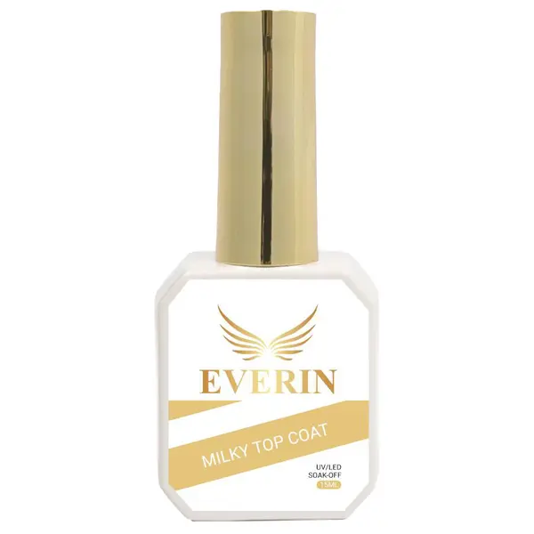 Milky Top Coat Everin 15ml - FLAKE-01