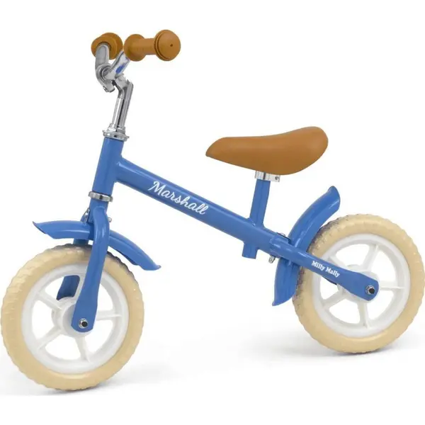 Milly Mally Bicicleta copii Marshall, Milly Mally, 10 inch, peste 2 ani, fara pedale, Albastru deschis