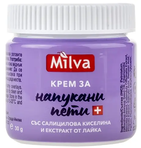 Milva Cremă pentru călcâi, 30 g