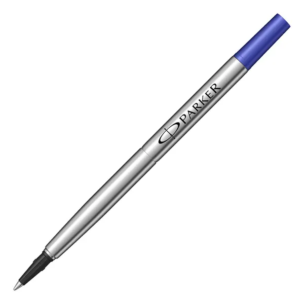 Mina roller metalica fina F, Quink Parker, albastru