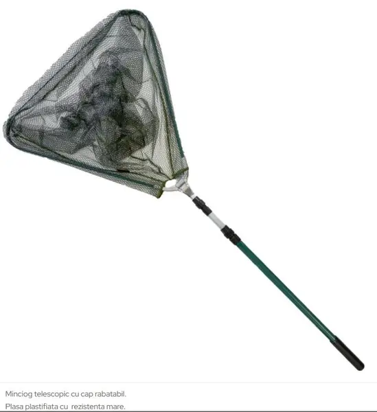 Minciog pescuit cu plasa plastifiata 90 X 90 CM