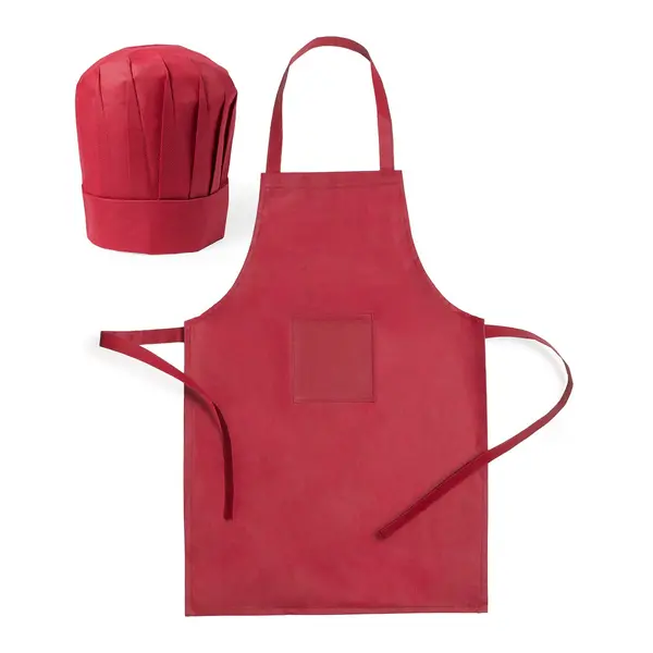 Mincok set chef pentru copii - roșu