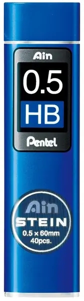 Mine grafit Pentel - Ain Stein - HB, 0.5 mm, 40 bucati