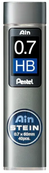 Mine grafit Pentel - Ain Stein - HB, 0.7 mm, 40 bucati