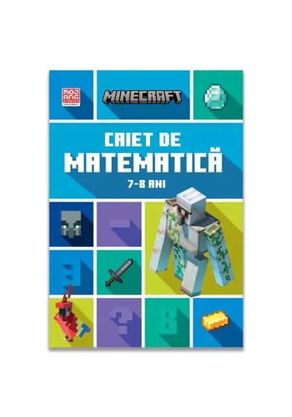 Minecraft - Caiet de matematica 7-8 ani