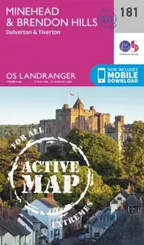Minehead & Brendon Hills, Dulverton & Tiverton. February 2016 ed, Sheet Map/Ordnance Survey