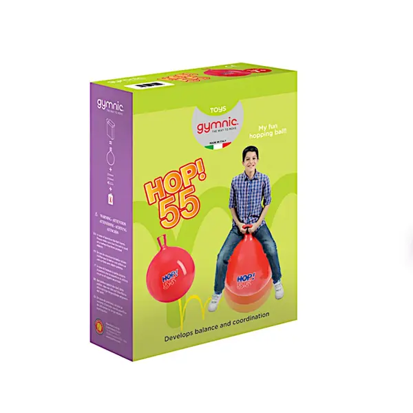 Minge cu maner 55 cm rosie pentru copii