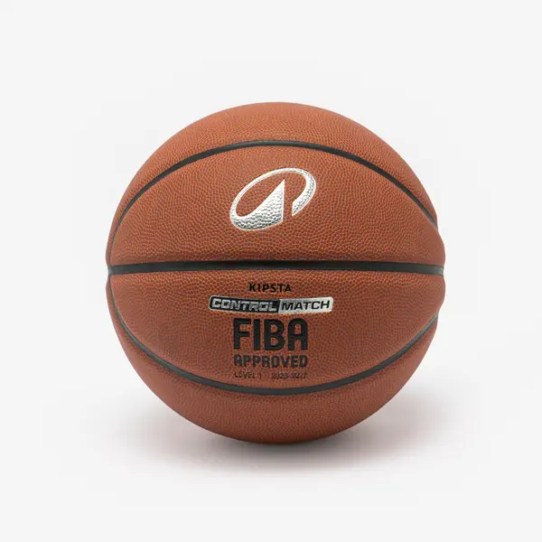Minge de baschet FIBA mărimea 5 - CONTROL MATCH BT500 Maro