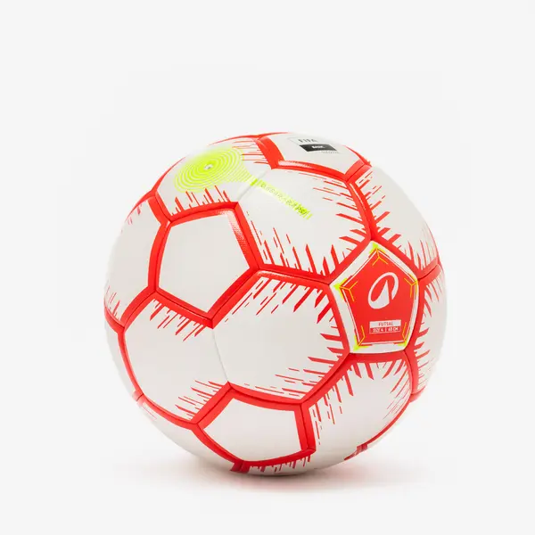 Minge de futsal hibridă mărimea 4, roșu și alb