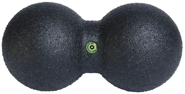 Minge dublă pentru automasaj Blackroll - DuoBall, 24 x 12 cm, negru