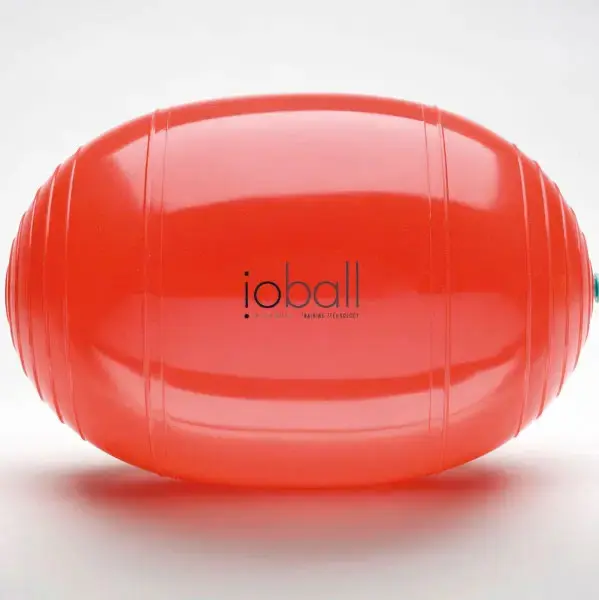 Minge eliptica io-BALL pentru fitness - culoare rosie