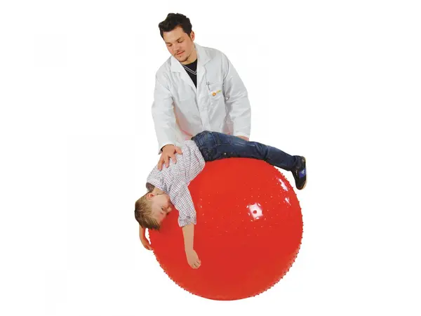 Minge fizioterapeutica Therasensory Rosu cu noduli de masaj diametru 100 cm