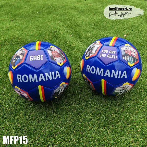 Minge fotbal Romania personalizabila cu poze si text - MFN15