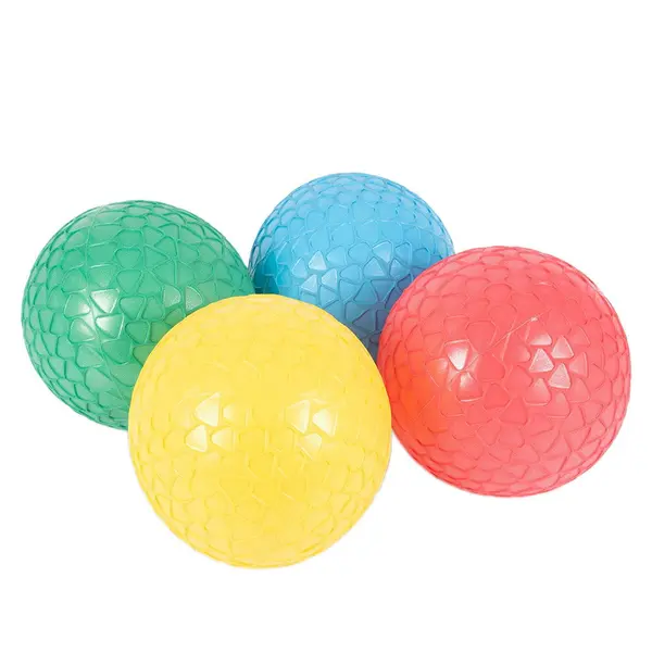 Mingi senzoriale mari texturate, set 4 buc., TickiT multicolor