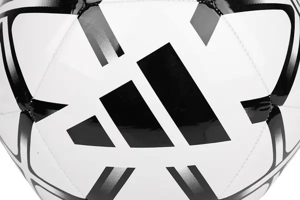 Mingie de fotbal Adidas Starlancer alb cu negru, marimea 5