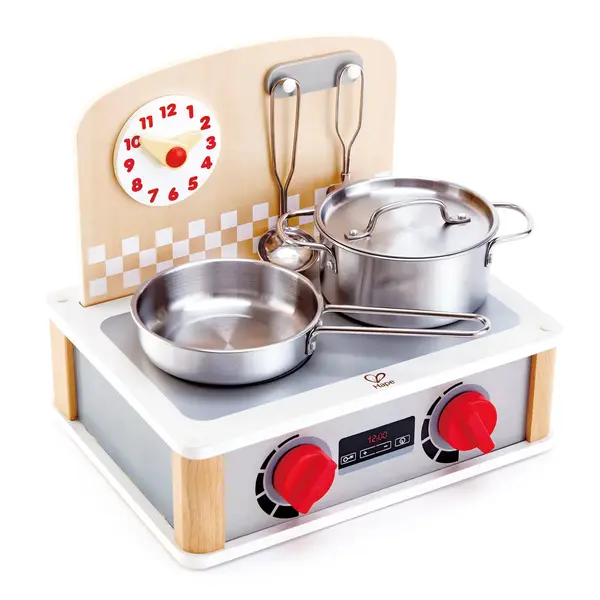 Mini agaraz Hape, lemn, ustensile inox KID019379, la doar 202,00 lei
