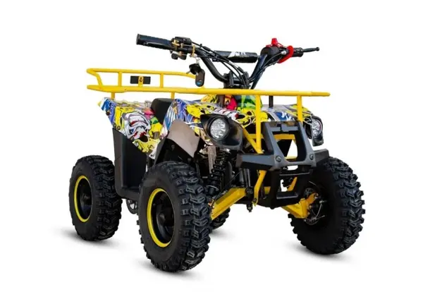 Mini atv XTR M9, roti 6inch, 50cc, 2 timpi, pornire la sfoara , culoare galben