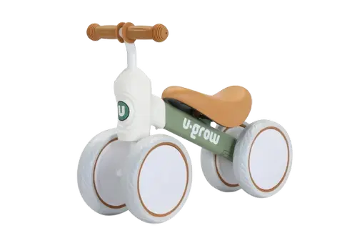 Mini bicicleta U-Grow UG-1006GR, Sarcina maxima suportata 25kg, Varsta recomandata 1-3 ani (Verde)