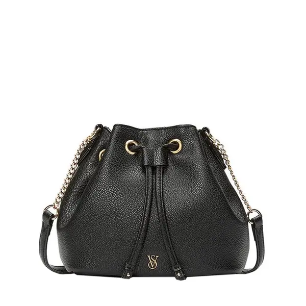 Mini bucket bag - black