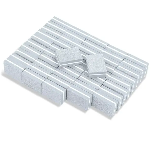 Mini buffer unghii Marquise, BUFF16, Gri, granulatie 100/180, 50 buc