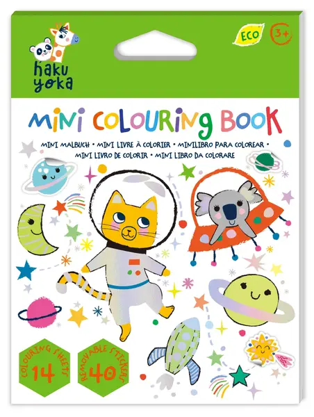 Mini Carte de Colorat Hakuyoka - Spatiu
