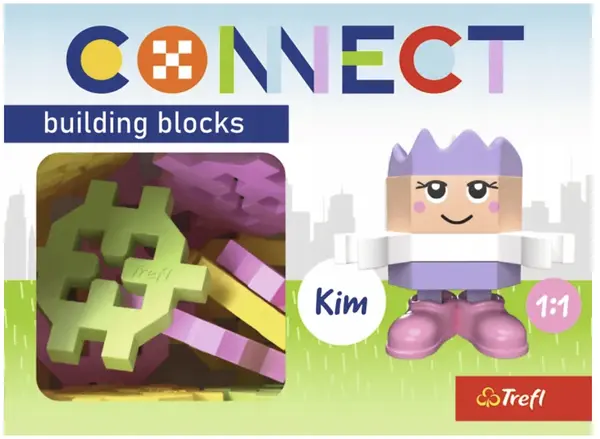 Mini constructor Trefl Connect - Pentru fete, 35 de bucăți