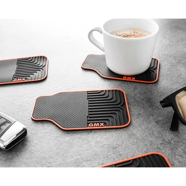 Mini Covorașele de mașină din silicon - Coasters de pahare set 4 buc