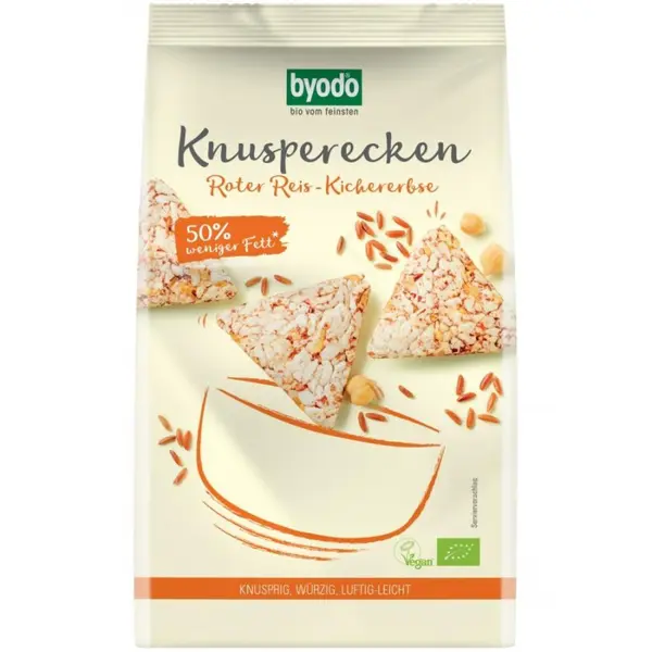 Mini Crackers din orez rosu si naut fara gluten, eco - 90 g