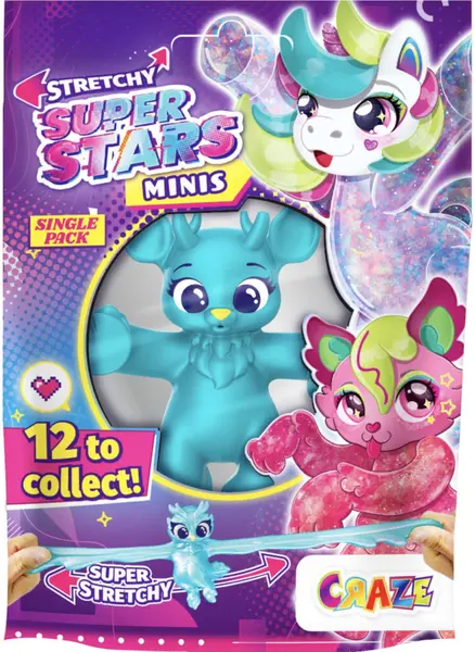 Mini creaturi elastice Craze - Superstars, sortiment