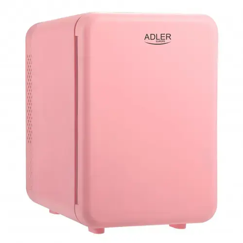 Mini frigider Adler AD 8084, 12V/220V, 32-42 W, 4 L, Incalzire/Racire (Roz)