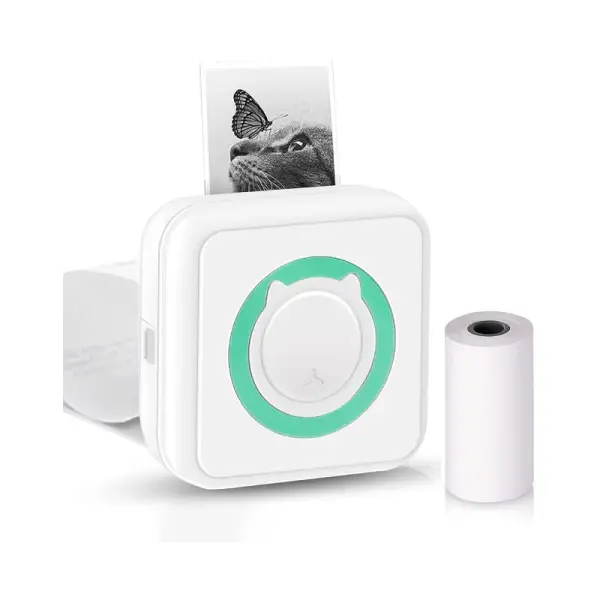 Mini imprimanta termica portabila pentru telefon, 1 rola inclusa