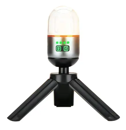 Mini lanterna LED YM B81 portabila cu trepied si incarcare USB lumina reglabila