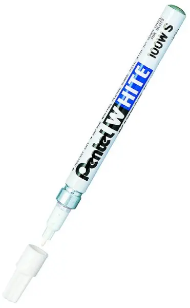 Mini marker permanent Pentel White X100WS - 2.0 mm, alb