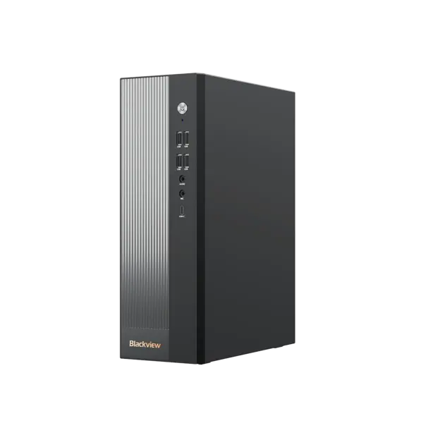 Mini PC Blackview NEX60, Negru, Intel Core 5 210H (4.8GHz), 16GB RAM, 512GB SSD, Wi-Fi 6, Windows 11 Pro, 4K Dual Display