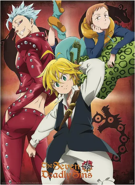 Mini poster GB eye Animation: The Seven Deadly Sins - Ban, King & Meliodas