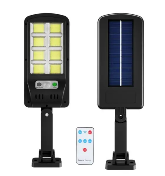Mini proiector solar de exterior 8 casete JORTAN 6500K COB IP66 Negru