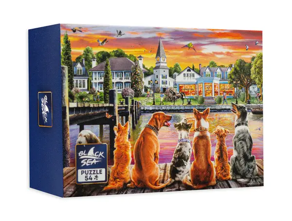 Mini puzzle Black Sea din 54 de piese - Catei pe chei