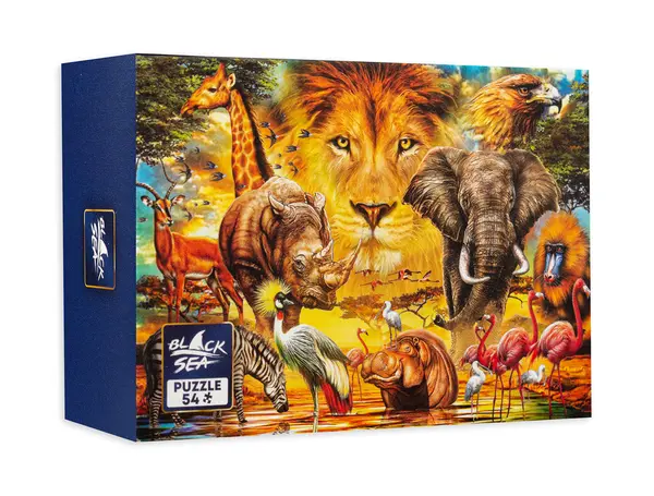 Mini puzzle Black Sea din 54 de piese - Regele animalelor