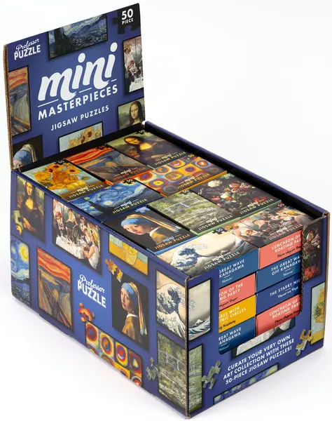 Mini puzzle Professor Puzzle din 50 de piese - Mini capodopere, sortiment
