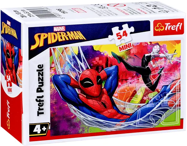 Mini-puzzle Trefl din 54 piese - Agilitatea și curajul lui Spiderman, sortiment